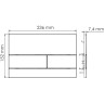 Кнопка смыва WASSERKRAFT PG04