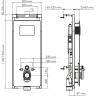 Система инсталляции для унитазов WASSERKRAFT SALM 27TLT.010.ME.BL.BN04